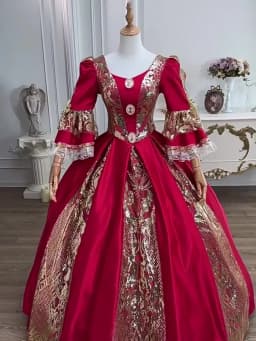 Customized Women Halloween Party Fantasy Dress Renaissance Victorian Historical Masquerade Dresses