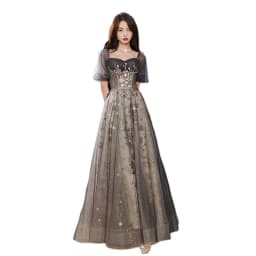 Banquet Elegant Evening Dress 2026 New Art Exam Vocal Starry Sky Dress Female Birthday Adult Party Dress Customization