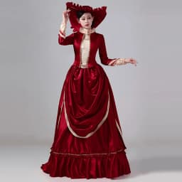 Customized Women Victorian Bustle Satin Dresses Historical Edwardian Ball Gown Holiday Fantasy Costume