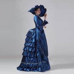 Customized Women Victorian Bustle Satin Dresses Historical Edwardian Ball Gown Holiday Fantasy Costume