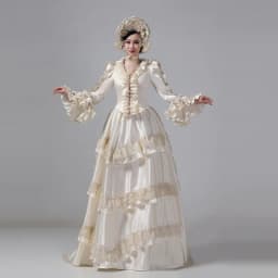 Customized Women Victorian Bustle Satin Dresses Historical Edwardian Ball Gown Holiday Fantasy Costume