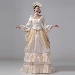 Customized Women Victorian Bustle Satin Dresses Historical Edwardian Ball Gown Holiday Fantasy Costume
