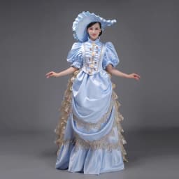 Customized Women Victorian Bustle Satin Dresses Historical Edwardian Ball Gown Holiday Fantasy Costume