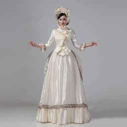 Customized Women Victorian Bustle Satin Dresses Historical Edwardian Ball Gown Holiday Fantasy Costume