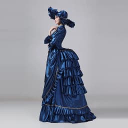 Customized Women Victorian Bustle Satin Dresses Historical Edwardian Ball Gown Holiday Fantasy Costume