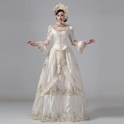 Customized Women Victorian Bustle Satin Dresses Historical Edwardian Ball Gown Holiday Fantasy Costume