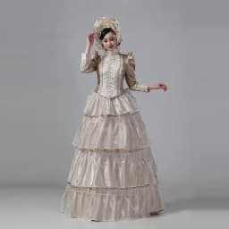 Customized Women Victorian Bustle Satin Dresses Historical Edwardian Ball Gown Holiday Fantasy Costume