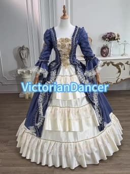 17th Century Historical Period Victorian Ball Gown Marie Antoinette Masquerade Dresses