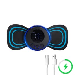 EMS Neck Massager Muscle Stimulator Electric Cervical Spine Massage Patch Low Frequency Pulse Massage Pad Pain Relief Relaxation