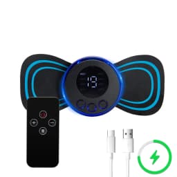 EMS Neck Massager Muscle Stimulator Electric Cervical Spine Massage Patch Low Frequency Pulse Massage Pad Pain Relief Relaxation