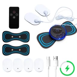 EMS Neck Massager Muscle Stimulator Electric Cervical Spine Massage Patch Low Frequency Pulse Massage Pad Pain Relief Relaxation