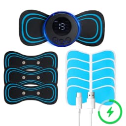 EMS Neck Massager Muscle Stimulator Electric Cervical Spine Massage Patch Low Frequency Pulse Massage Pad Pain Relief Relaxation