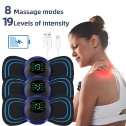 2026 Intelligent Mini Electric Neck Massager Charging Portable Shoulder and Neck Massage Patch with Multiple Adjustable