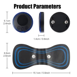 Electric Neck Massager EMS Muscle Massage Stimulator Instrument Back Cervical Calf Patches Pain Joints Low Frequency Massager