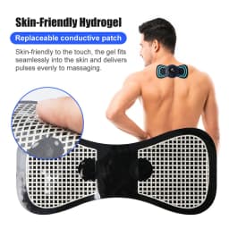 Electric Neck Massager EMS Muscle Massage Stimulator Instrument Back Cervical Calf Patches Pain Joints Low Frequency Massager