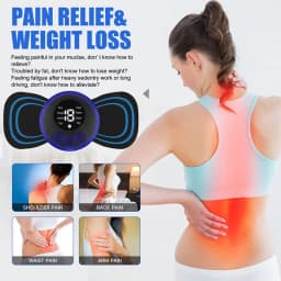 Electric Neck Massager EMS Muscle Massage Stimulator Instrument Back Cervical Calf Patches Pain Joints Low Frequency Massager