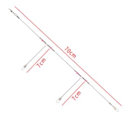 10 Pcs Fishing Wire Trace Stainless Leader Trace With Snap Nylon Coated Stainless Steel Fishing Accessories