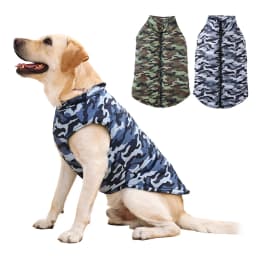 4XL-6XL Large Dog Jacket Clothes Winter Waterproof Coat For Big Dogs Vest Costume Camouflage Print Golden Retriever Pet Overalls