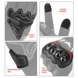 KEMIMOTO Summer Motorcycle Gloves CE Riding Gloves Knuckle Touchscreen Motorbike Tactical Gloves For Dirt Bike Motocross ATV UTV