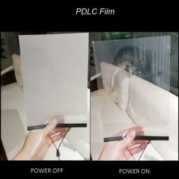 PDLC Smart Glass Window Film Electrochromic Tint Film with Remote Customized Size Switchable Glass Film