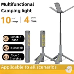 1000 LM Retractable Camping Lamp Portable 8000mAH Rechargeable Work Light Hiking Fishing Flashlight Outdoor Emergency Lanterns