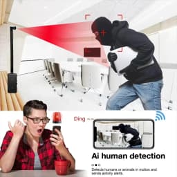 HD4K mini Wi-Fi Camera, Supports Remote Viewing, Motion Detection, Optional Macro Lens, Home Nanny Style Camera