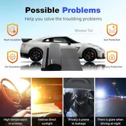 Nano Ceramic Car Window Film Heat Block UV Protection Privacy Energy Saving Static Cling Removable for Auto Truck Glass