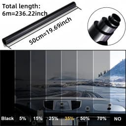 Nano Ceramic Car Window Film Heat Block UV Protection Privacy Energy Saving Static Cling Removable for Auto Truck Glass