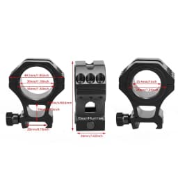 WESTHUNTER WH212 34MM High Profile Picatinny Mounts Hunting Riflescope Mount Tactical Scope Mounts Optical Sight Accessories