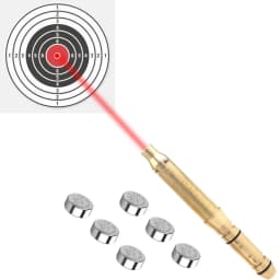 Outdoor .22lr Laser Bore Sight .177/22LR/.223/.17/. 38spl Cal Laser Boresighter 45ACP 9MM Laser Collimator