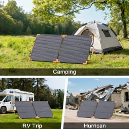 Bifacial Solar Panel Balkonkraftwerk100W/200W/400W 20V/40V Portable Foldable Solar Charger Generator Camping RV Boat Emergency