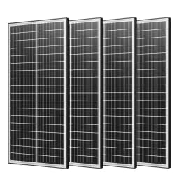 Rvpozwer 12.8V 400W/200W/100W Monocrystalline Solar Panel 18BB N-Type High Efficiency PV Power for Off-Grid Yard Roof Garden