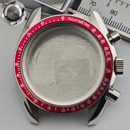 39.7mm Men's Stainless Steel Case Moon Back Cover Case Fits VK63 64 Movement Case Watch Accessories Fit 20mm Strap Function