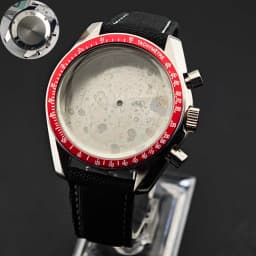 39.7mm Men's Stainless Steel Case Moon Back Cover Case Fits VK63 64 Movement Case Watch Accessories Fit 20mm Strap Function