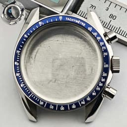 39.7mm Men's Stainless Steel Case Moon Back Cover Case Fits VK63 64 Movement Case Watch Accessories Fit 20mm Strap Function