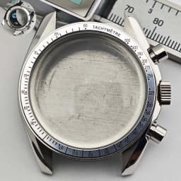39.7mm Men's Stainless Steel Case Moon Back Cover Case Fits VK63 64 Movement Case Watch Accessories Fit 20mm Strap Function