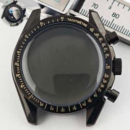 39.7mm Men's Stainless Steel Case Moon Back Cover Case Fits VK63 64 Movement Case Watch Accessories Fit 20mm Strap Function