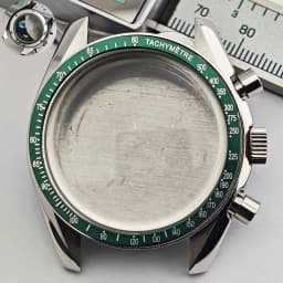 39.7mm Men's Stainless Steel Case Moon Back Cover Case Fits VK63 64 Movement Case Watch Accessories Fit 20mm Strap Function