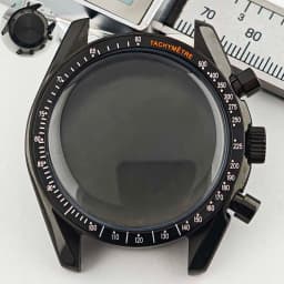 39.7mm Men's Stainless Steel Case Moon Back Cover Case Fits VK63 64 Movement Case Watch Accessories Fit 20mm Strap Function