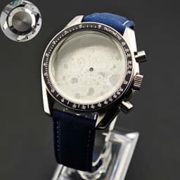 39.7mm Men's Stainless Steel Case Moon Back Cover Case Fits VK63 64 Movement Case Watch Accessories Fit 20mm Strap Function