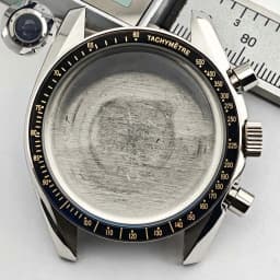 39.7mm Men's Stainless Steel Case Moon Back Cover Case Fits VK63 64 Movement Case Watch Accessories Fit 20mm Strap Function