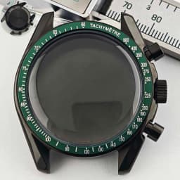 39.7mm Men's Stainless Steel Case Moon Back Cover Case Fits VK63 64 Movement Case Watch Accessories Fit 20mm Strap Function