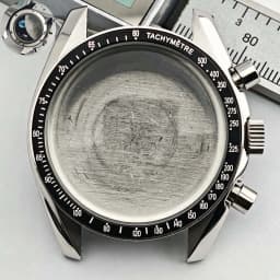 39.7mm Men's Stainless Steel Case Moon Back Cover Case Fits VK63 64 Movement Case Watch Accessories Fit 20mm Strap Function