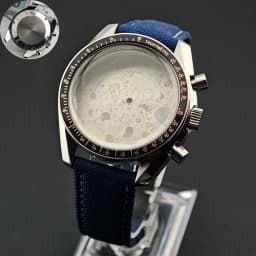 39.7mm Men's Stainless Steel Case Moon Back Cover Case Fits VK63 64 Movement Case Watch Accessories Fit 20mm Strap Function