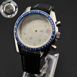 39.7mm Men's Stainless Steel Case Moon Back Cover Case Fits VK63 64 Movement Case Watch Accessories Fit 20mm Strap Function