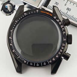 39.7mm Men's Stainless Steel Case Moon Back Cover Case Fits VK63 64 Movement Case Watch Accessories Fit 20mm Strap Function
