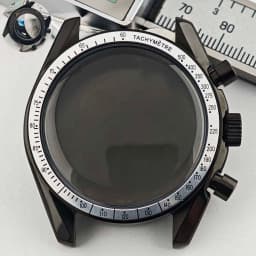 39.7mm Men's Stainless Steel Case Moon Back Cover Case Fits VK63 64 Movement Case Watch Accessories Fit 20mm Strap Function