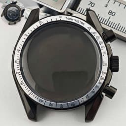 39.7mm Men's Stainless Steel Case Moon Back Cover Case Fits VK63 64 Movement Case Watch Accessories Fit 20mm Strap Function