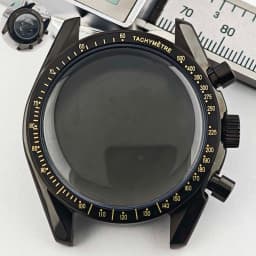 39.7mm Men's Stainless Steel Case Moon Back Cover Case Fits VK63 64 Movement Case Watch Accessories Fit 20mm Strap Function
