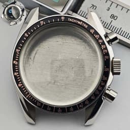39.7mm Men's Stainless Steel Case Moon Back Cover Case Fits VK63 64 Movement Case Watch Accessories Fit 20mm Strap Function